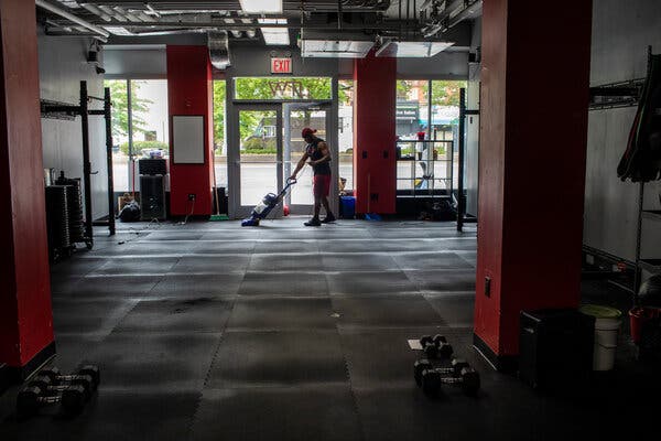 Some gyms, like JTW FIT in Harlem, have tried to adapt to regulations by holding virtual classes.